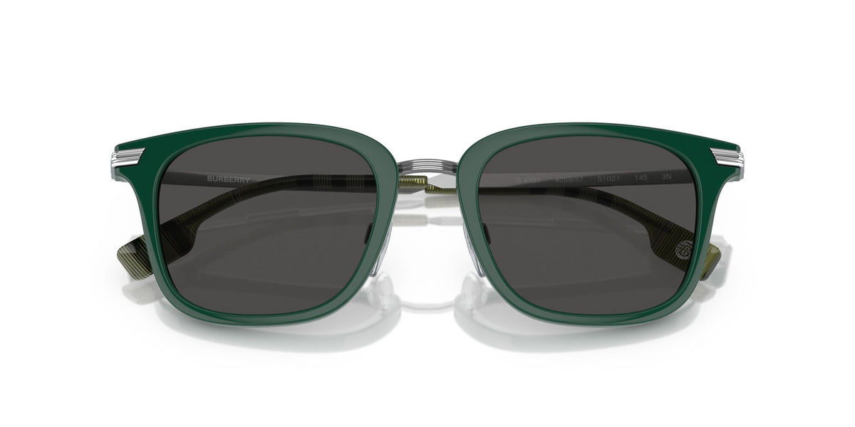 Burberry Peter 0BE4395 405987 51 Green Lens / Dark Grey 51 / Polyamide Bio / Injected / Metal