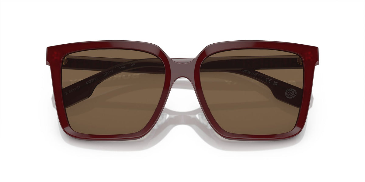 Burberry  0BE4411D 402273 57 Bordeaux / Dark Brown 57 / Polyamide Bio / Acetate / Injected
