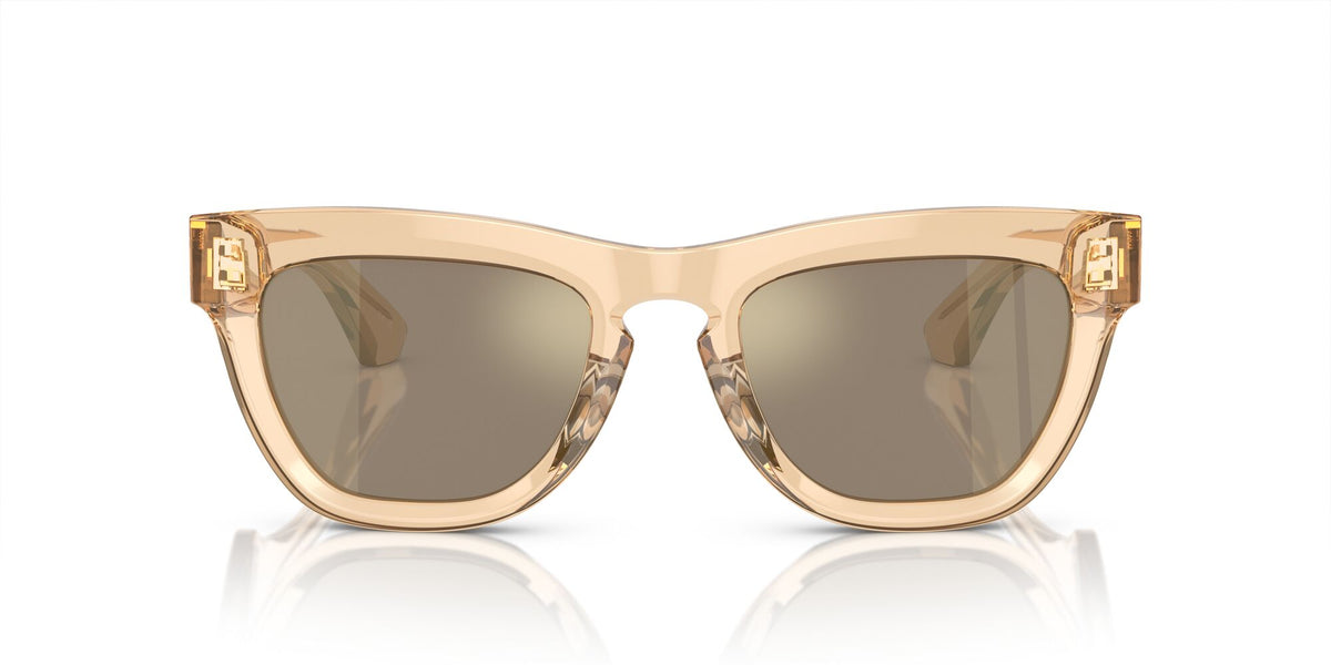 Burberry  0BE4415U 40635A 52 Brown / Light Brown Mirror Gold