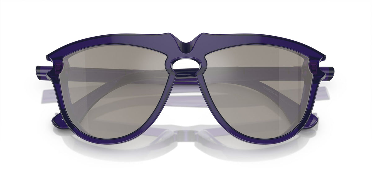 Burberry  0BE4417U 41056G 58 Violet / Light Grey Mirror Silver