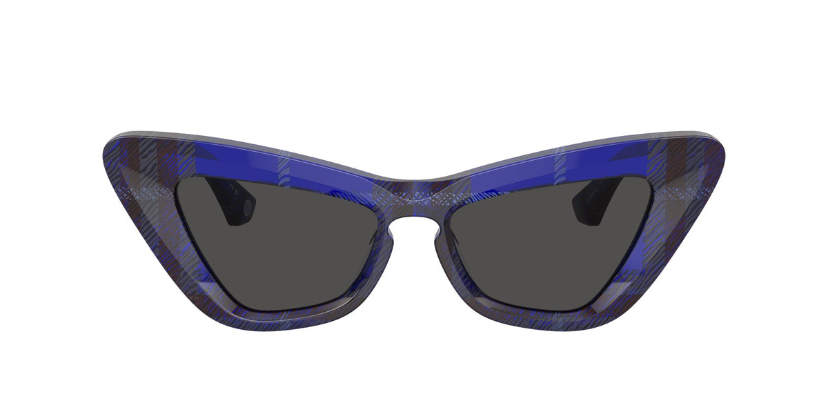 Burberry  0BE4421U 411487 51 Check Blue / Dark Grey