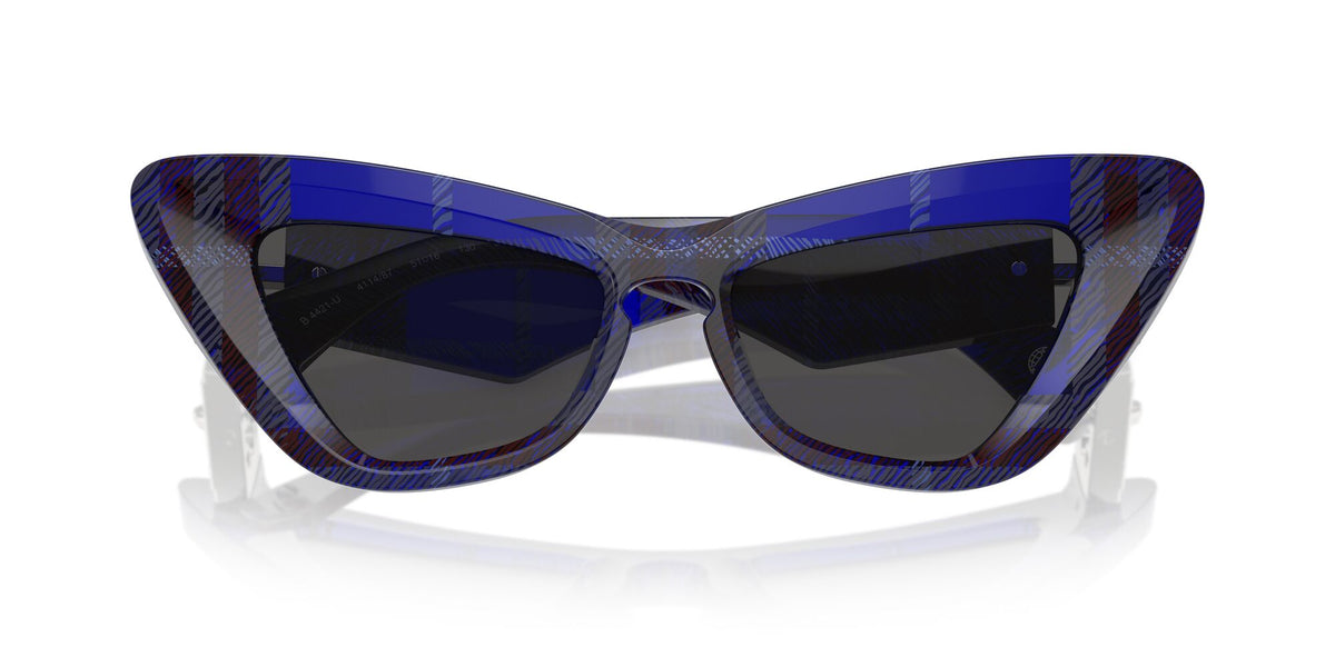 Burberry  0BE4421U 411487 51 Check Blue / Dark Grey