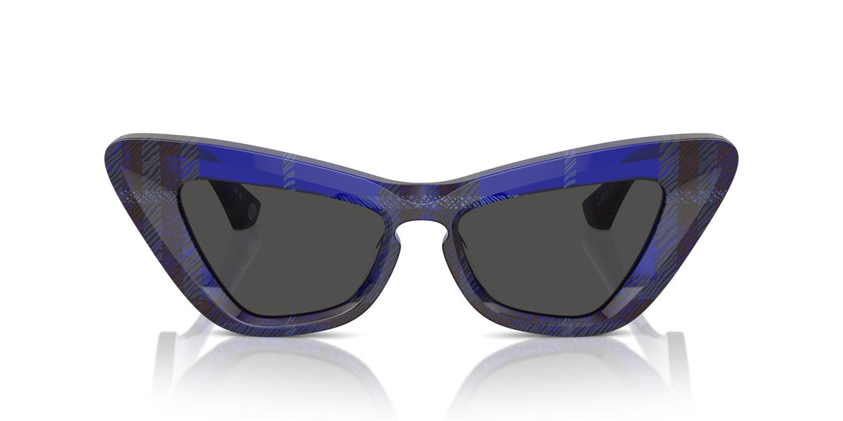 Burberry  0BE4421U 411487 51 Check Blue / Dark Grey