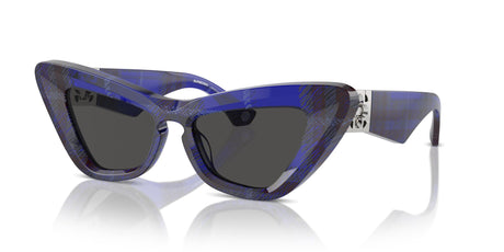 Burberry  0BE4421U 411487 51 Check Blue / Dark Grey