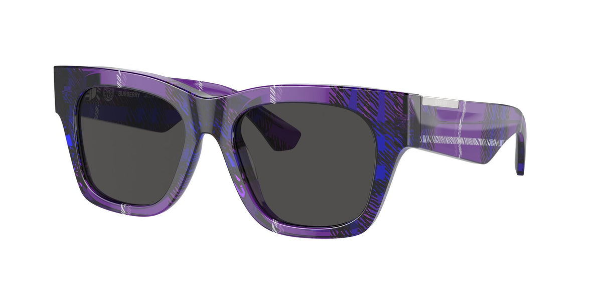 Burberry  0BE4424F 411387 52 Check Violet / Dark Grey