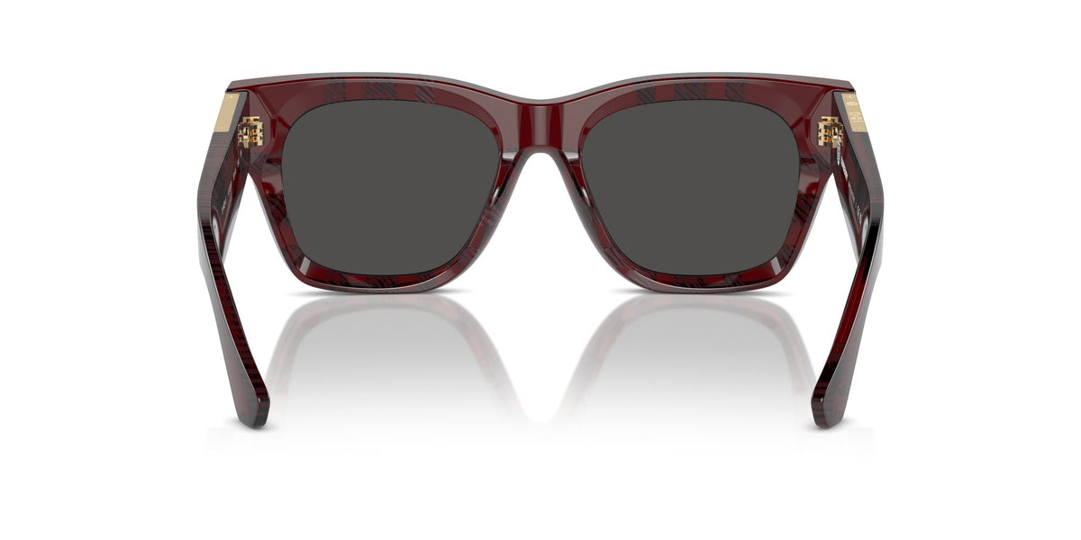 Burberry  0BE4424F 411587 52 Check Red / Dark Grey