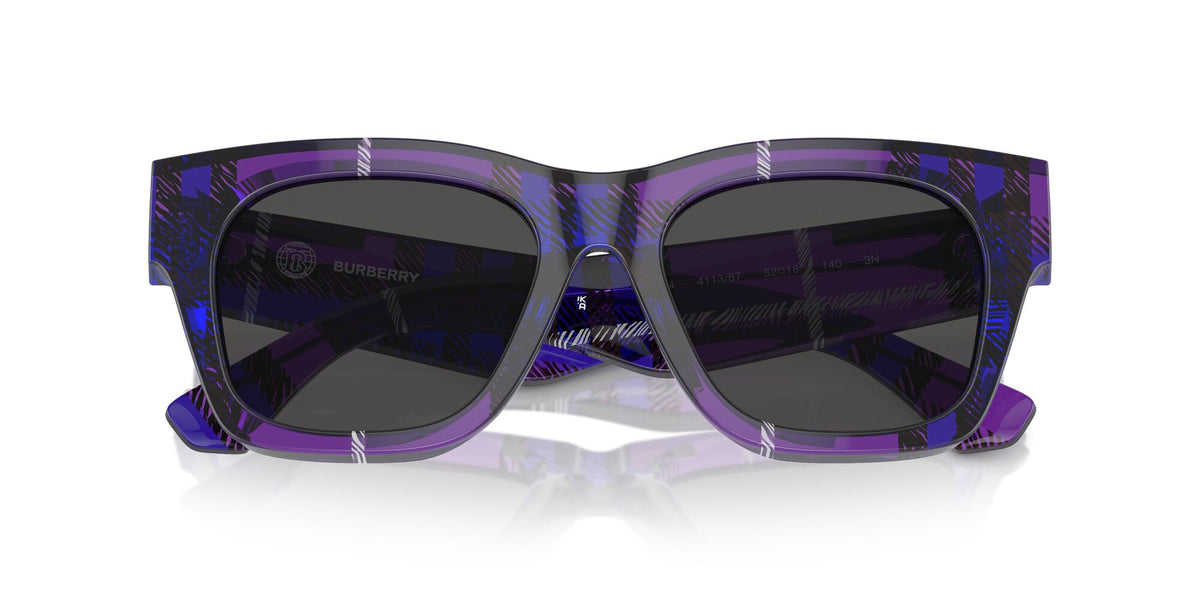 Burberry  0BE4424 411387 52 Check Violet / Dark Grey