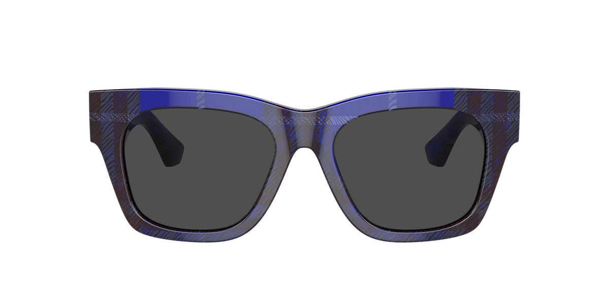 Burberry  0BE4424 411487 52 Check Blue / Dark Grey