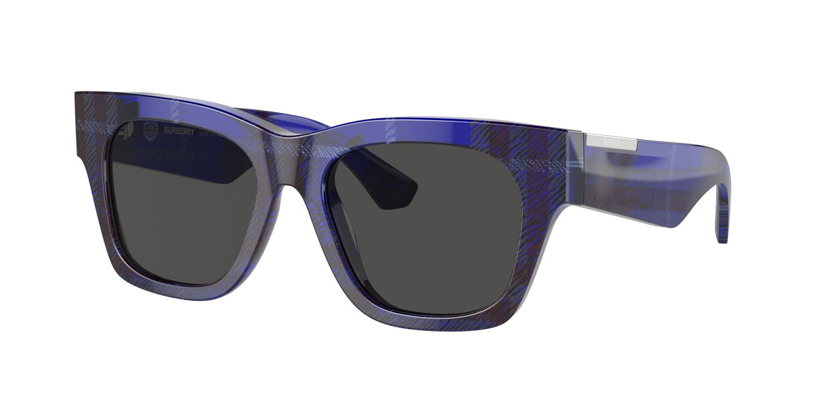 Burberry  0BE4424 411487 52 Check Blue / Dark Grey