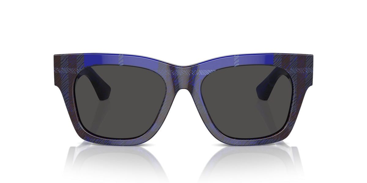 Burberry  0BE4424 411487 52 Check Blue / Dark Grey
