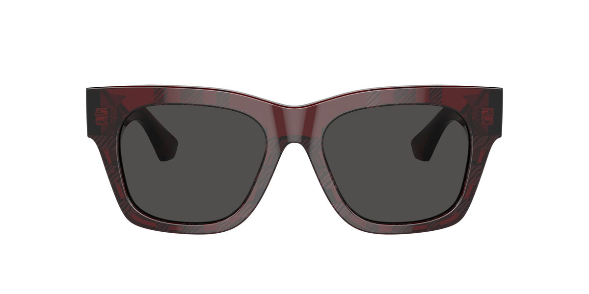 Burberry  0BE4424 411587 52 Check Red / Dark Grey