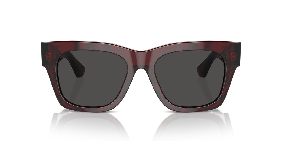 Burberry  0BE4424 411587 52 Check Red / Dark Grey