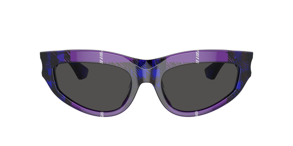 Burberry  0BE4425U 411387 55 Check Violet / Dark Grey