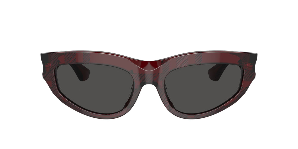 Burberry  0BE4425U 411587 55 Check Red / Dark Grey