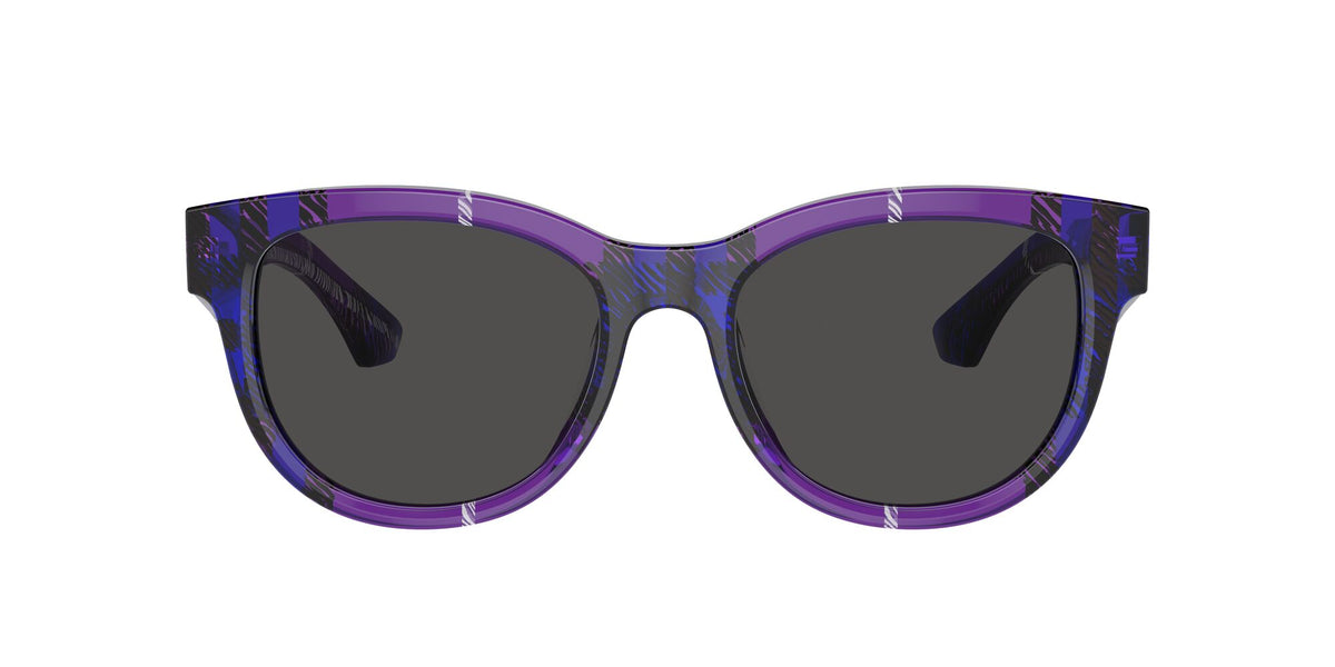 Burberry  0BE4432U 411387 54 Check Violet / Dark Grey