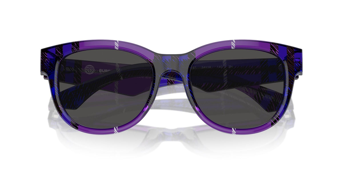 Burberry  0BE4432U 411387 54 Check Violet / Dark Grey