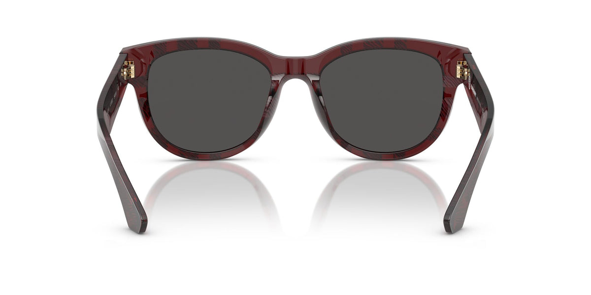 Burberry  0BE4432U 411587 54 Check Red/ Dark Grey