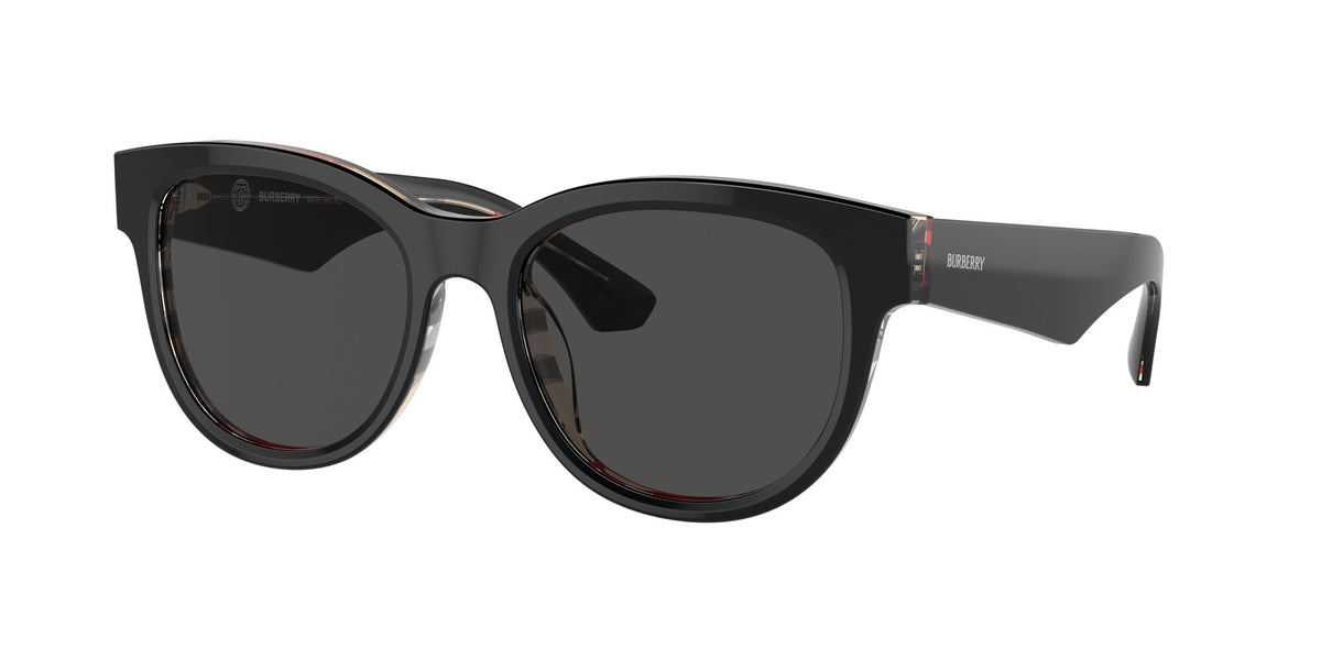Burberry  0BE4432U 412187 54 Top Black On Vintage Check / Dark Grey