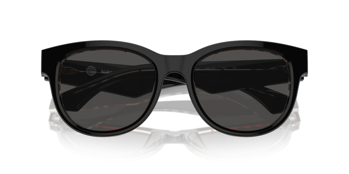 Burberry  0BE4432U 412187 54 Top Black On Vintage Check / Dark Grey