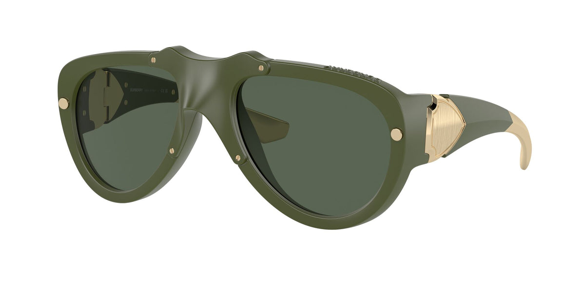 Burberry  0BE4433U 413871 57 Green Lens Rubber / Dark Green Lens