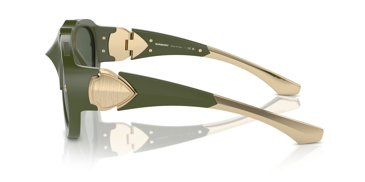Burberry  0BE4433U 413871 57 Green Lens Rubber / Dark Green Lens