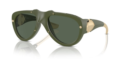 Burberry  0BE4433U 413871 57 Green Lens Rubber / Dark Green Lens