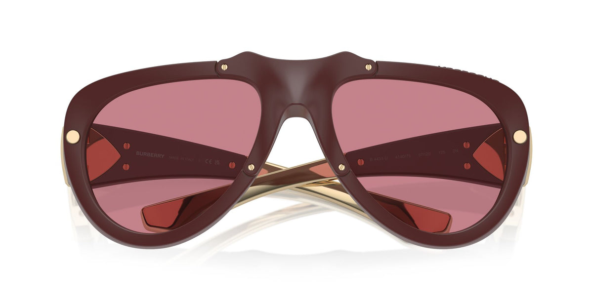 Burberry  0BE4433U 414075 57 Rubber Burgundy / Dark Violet