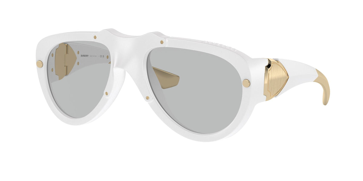 Burberry  0BE4433U 414187 57 White Rubber / Light Grey