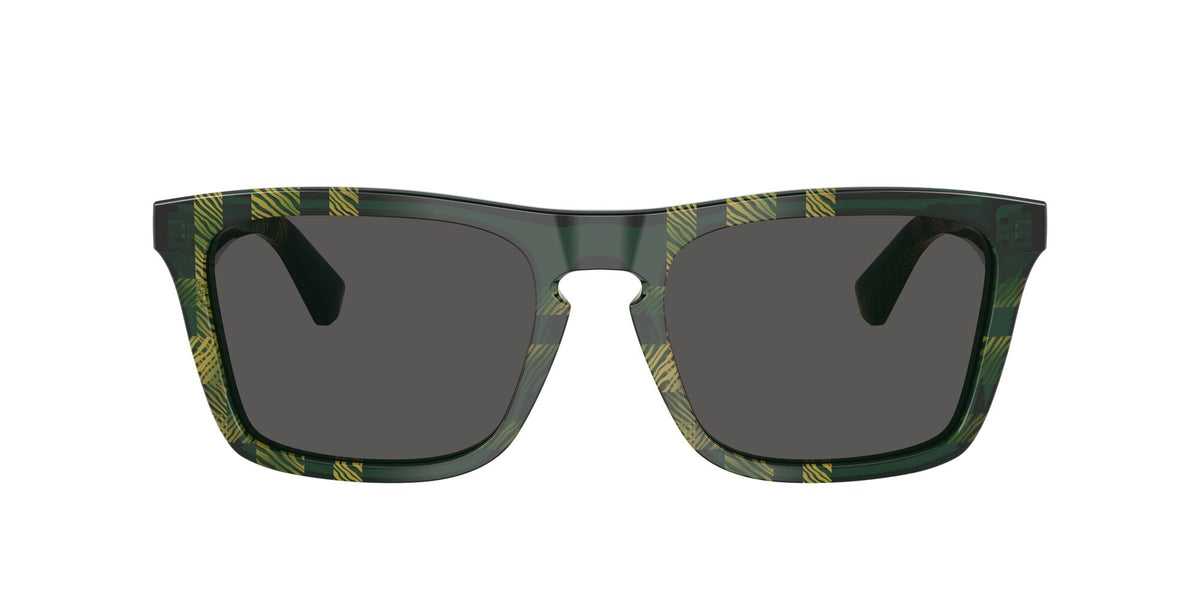 Burberry  0BE4434F 412587 57 Check Green/ Dark Grey