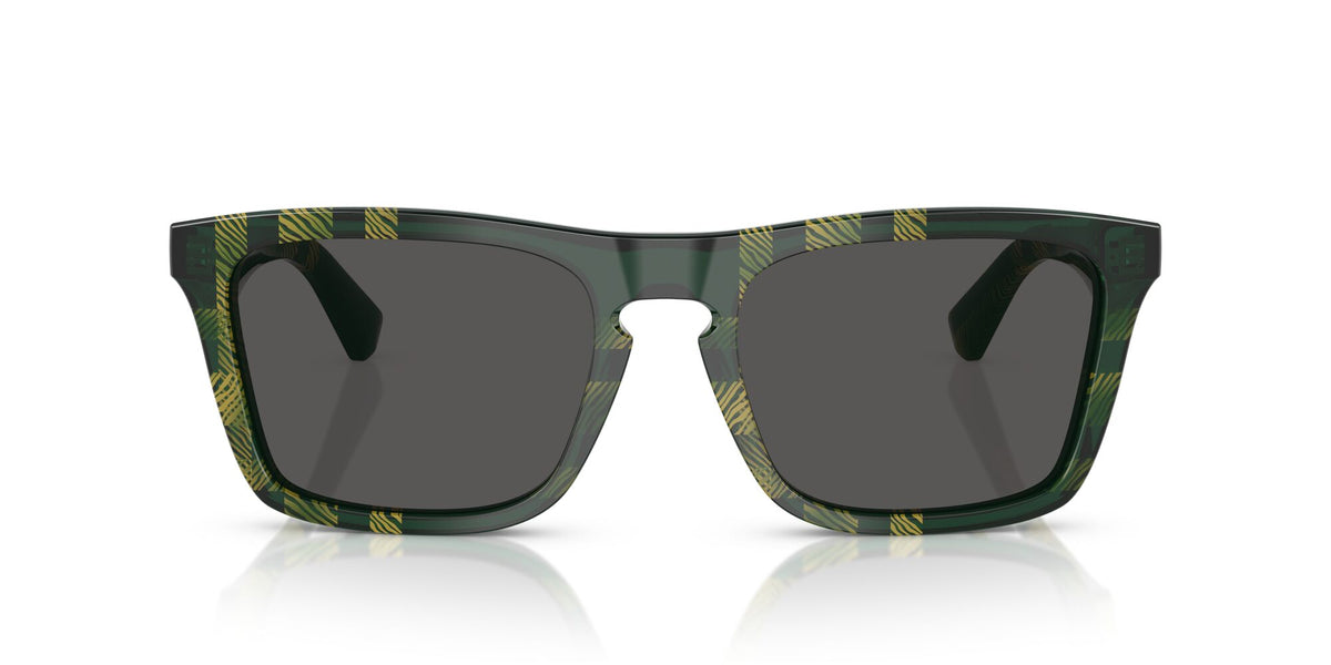 Burberry  0BE4434F 412587 57 Check Green/ Dark Grey