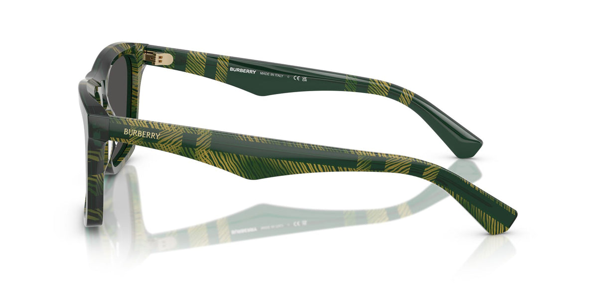 Burberry  0BE4434F 412587 57 Check Green/ Dark Grey