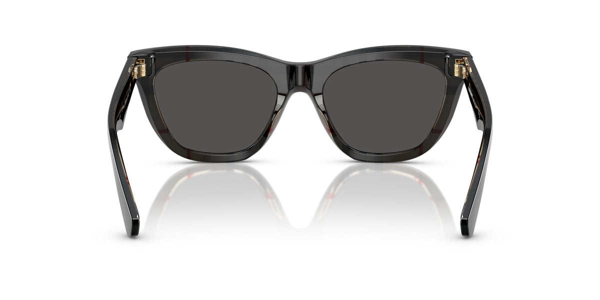 Burberry  0BE4435F 412187 53 Top Black On Vintage Check/ Dark Grey