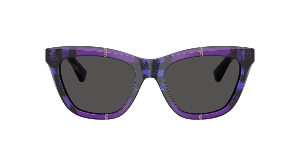 Burberry  0BE4435 411387 53 Check Violet/ Dark Grey