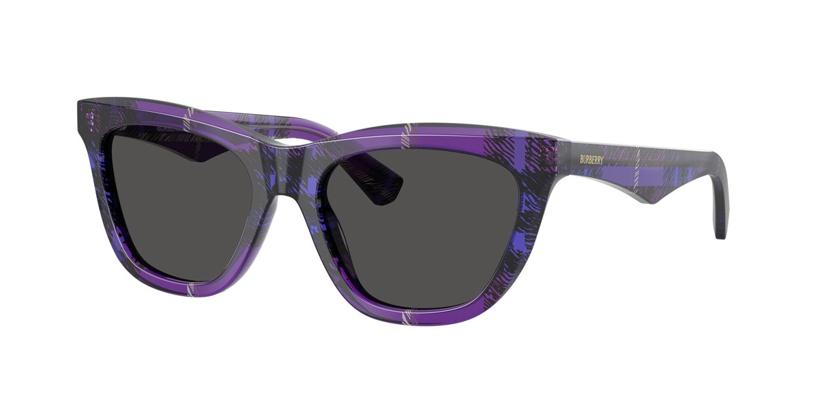 Burberry  0BE4435 411387 53 Check Violet/ Dark Grey