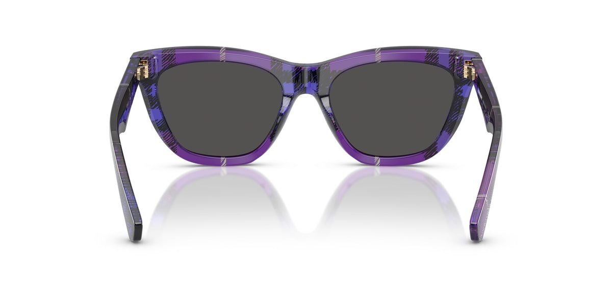 Burberry  0BE4435 411387 53 Check Violet/ Dark Grey