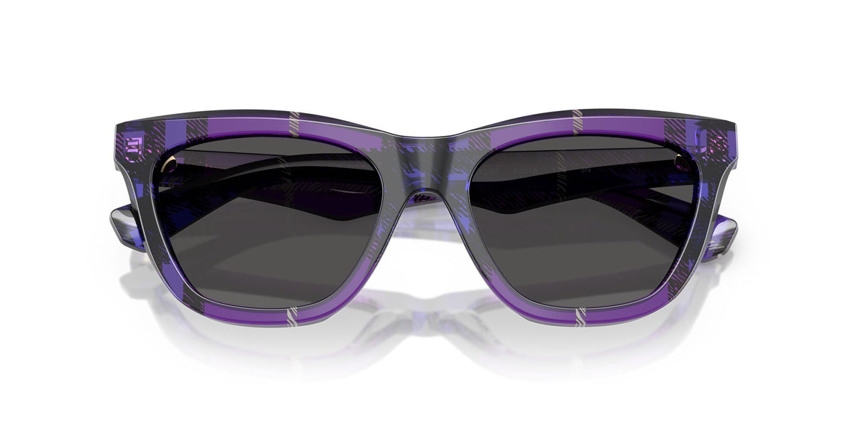 Burberry  0BE4435 411387 53 Check Violet/ Dark Grey