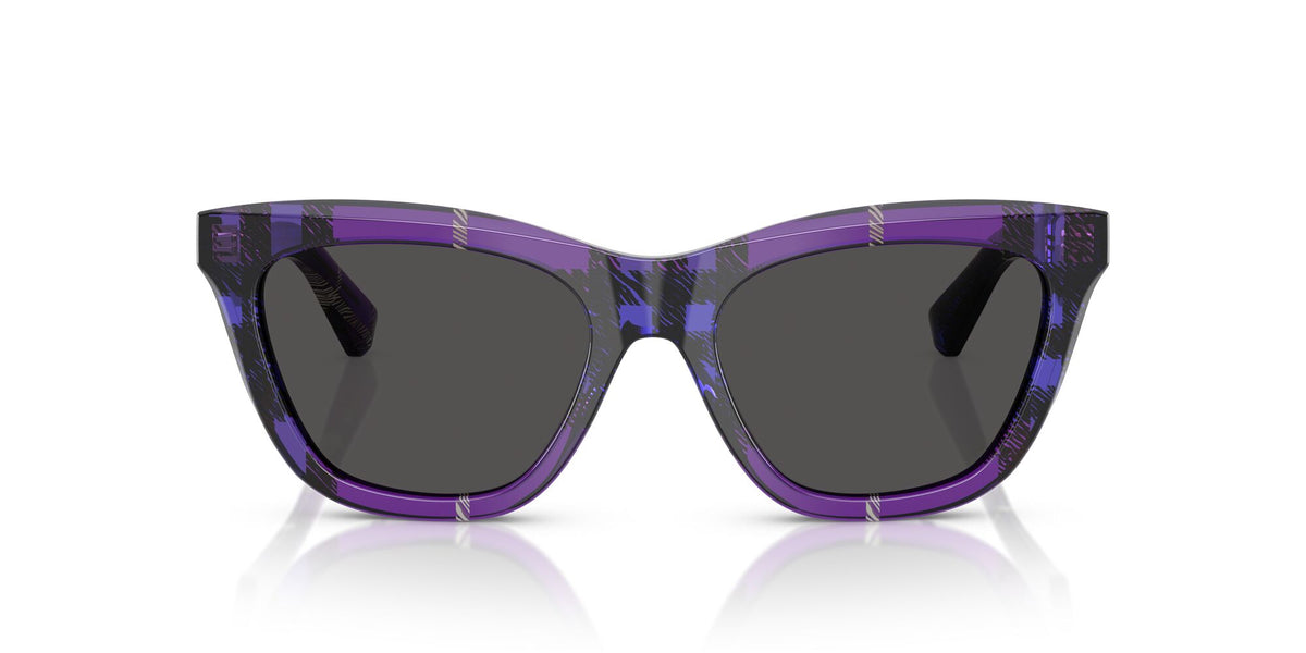 Burberry  0BE4435 411387 53 Check Violet/ Dark Grey