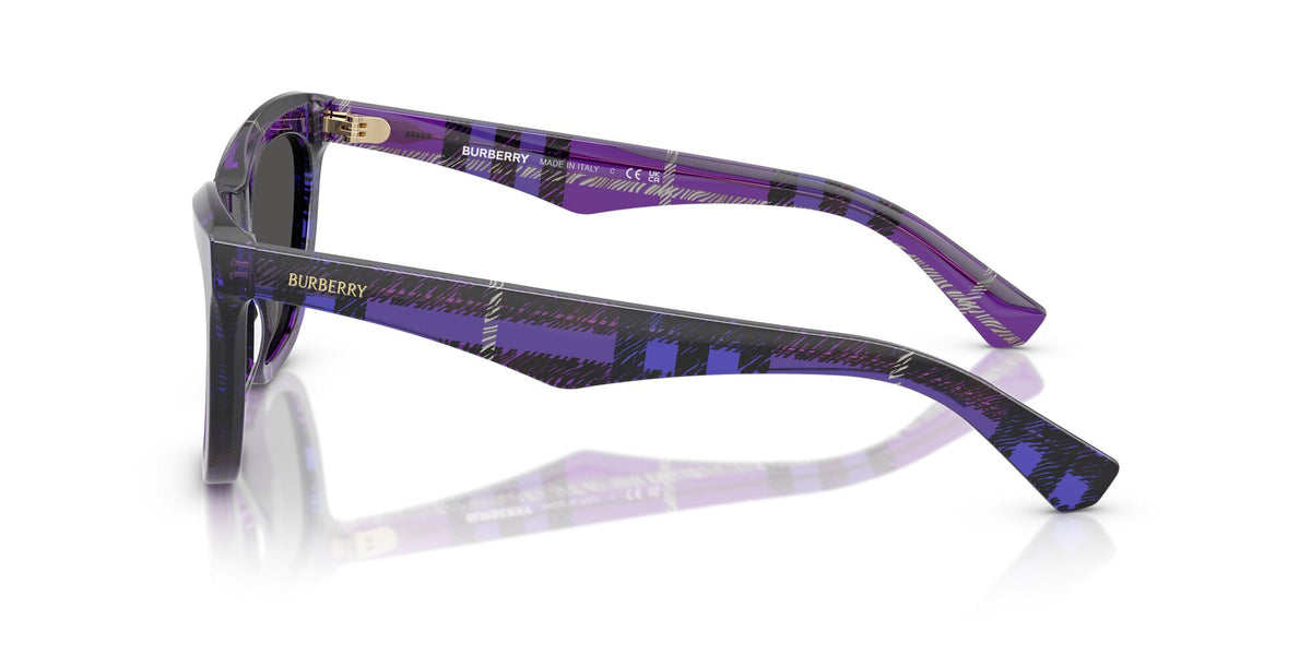 Burberry  0BE4435 411387 53 Check Violet/ Dark Grey