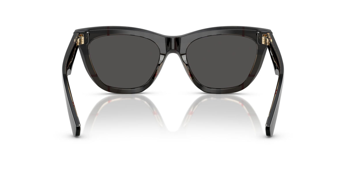 Burberry  0BE4435 412187 53 Top Black On Vintage Check/ Dark Grey
