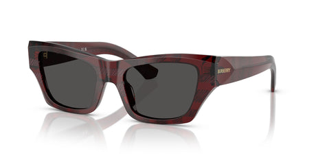 Burberry  0BE4441U 411587 52 Check Red/ Dark Grey
