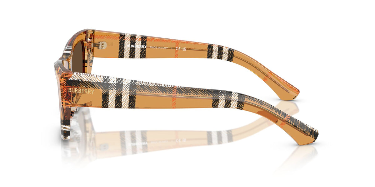 Burberry  0BE4441U 414673 52 Check Sand/ Dark Brown