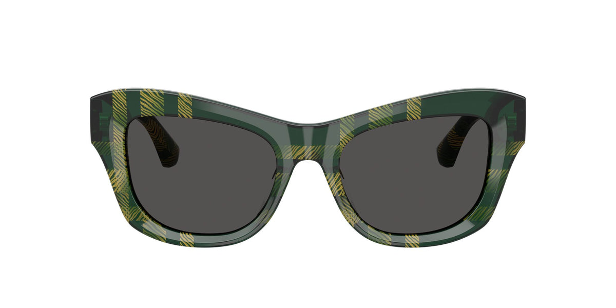 Burberry  0BE4442U 412587 51 Check Green/ Dark Grey