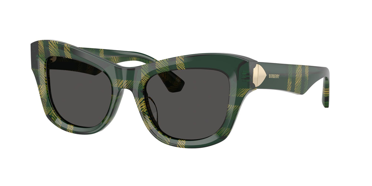 Burberry  0BE4442U 412587 51 Check Green/ Dark Grey