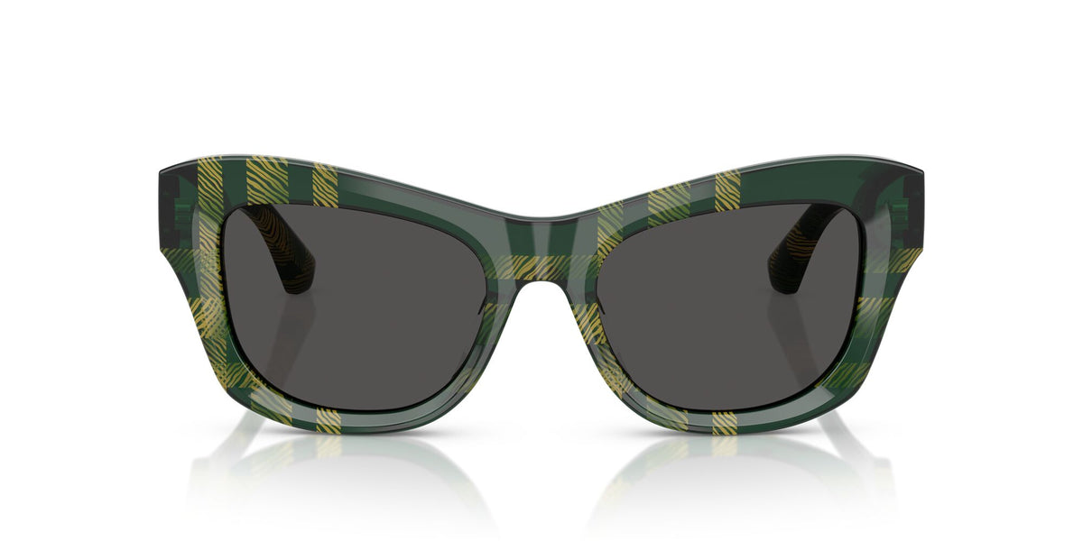 Burberry  0BE4442U 412587 51 Check Green/ Dark Grey