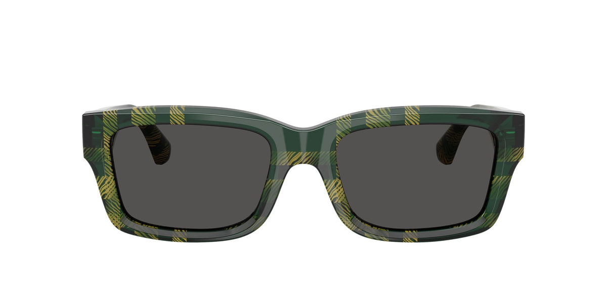 Burberry  0BE4443 412587 55 Check Green/ Dark Grey