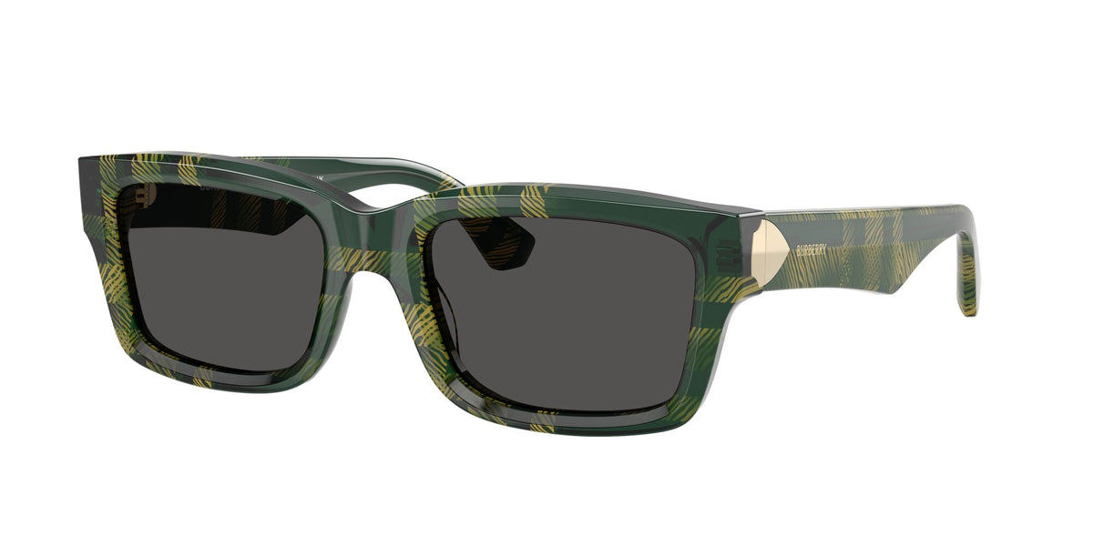 Burberry  0BE4443 412587 55 Check Green/ Dark Grey