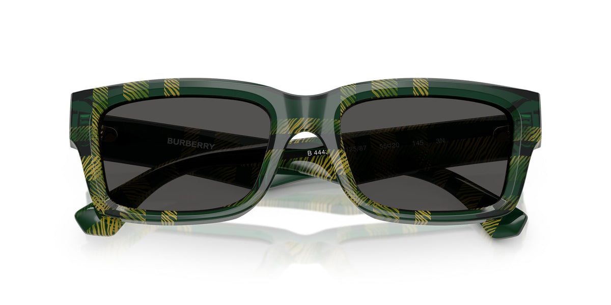 Burberry  0BE4443 412587 55 Check Green/ Dark Grey
