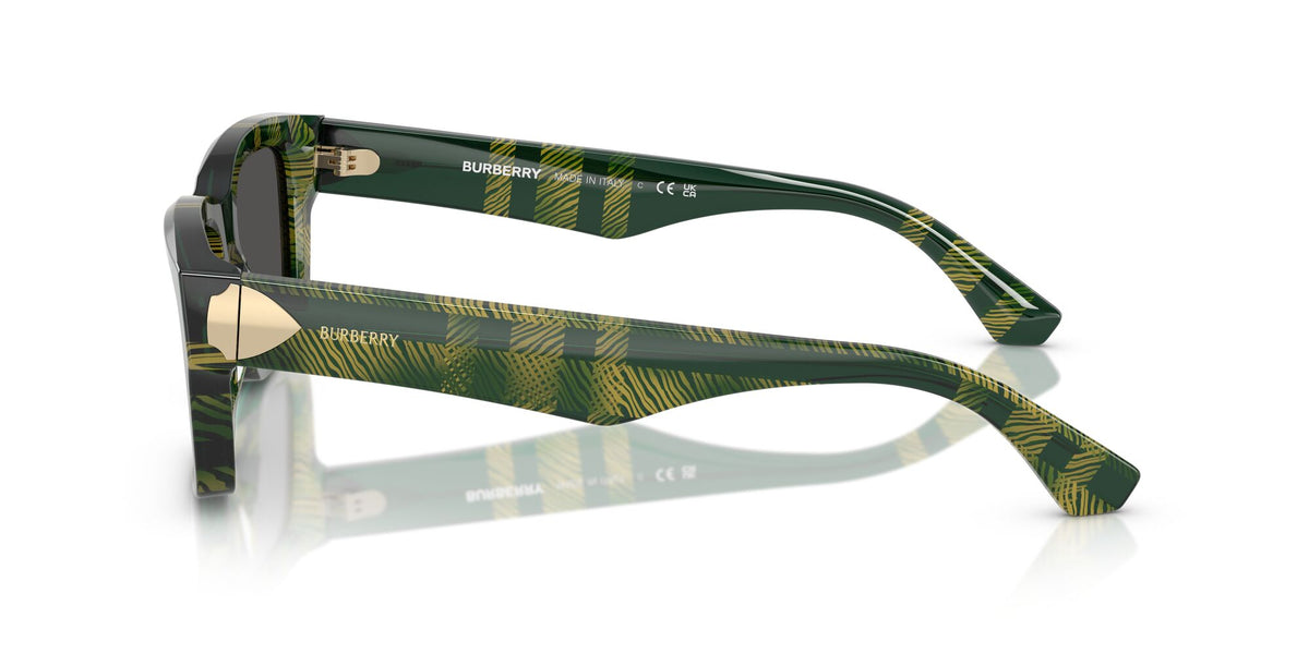 Burberry  0BE4443 412587 55 Check Green/ Dark Grey