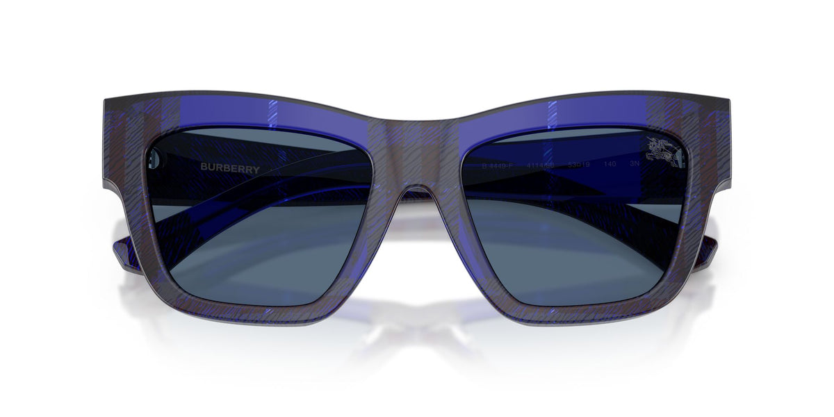 Burberry 0BE4449F 411480 53 Check Blue/ Dark Blue
