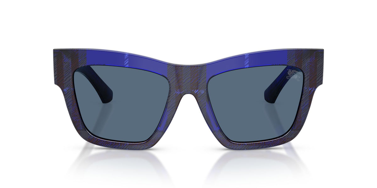 Burberry 0BE4449F 411480 53 Check Blue/ Dark Blue